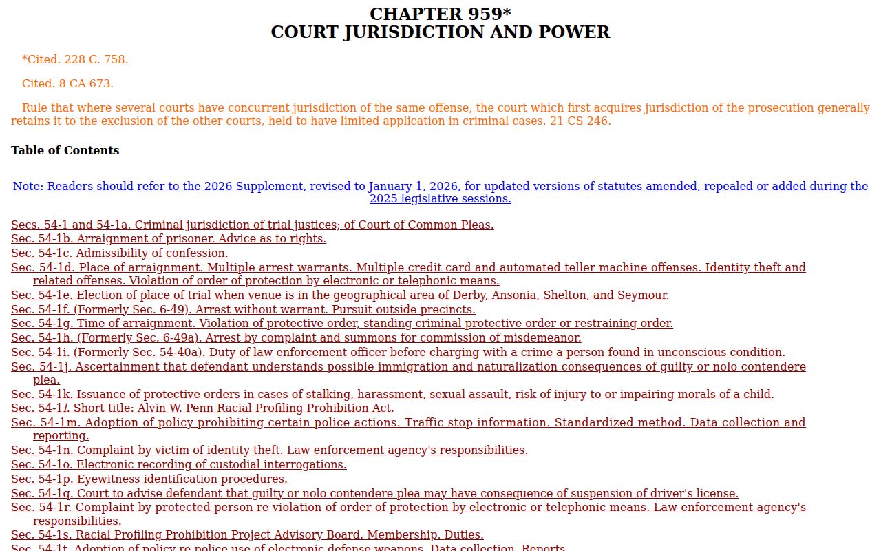 Bridgeport court records Connecticut criminal erasure statute